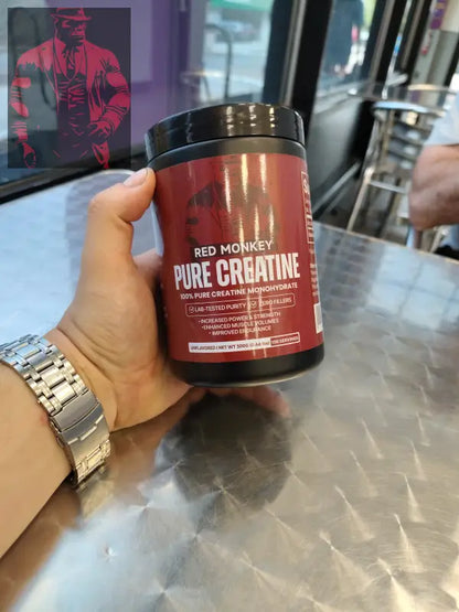 Red Monkey pure creatine monohydrate tub